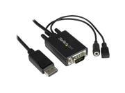 StarTech DP2VGAAMM3M 10 ft. DisplayPort to VGA adapter cable with audio