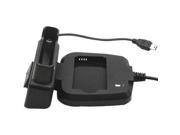 Premiertek CRD BB 88B Black GP USB Cradle Charger w AC Adapter and Integrated Battery Charger Compartment