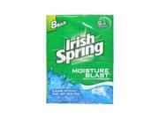 Moisture Blast Deodorant Soap by Irish Spring for Unisex 8 x 4 oz Soap