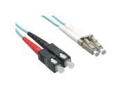 Axiom LCSCOM4MD05M AX Network Cable Sc Multi Mode M To Lc Multi Mode M 1.6 Ft Fiber Optic 50 125 Micron Om4 Aqua