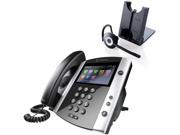 Polycom 2200 44600 001 VVX 600 Business Media Phone with AC Power Supply