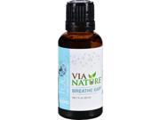 Via Nature Essential Oil Blend - Breathe Easy - 1 Fl Oz Essential Oils