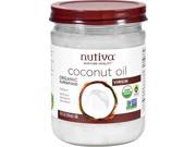 Organic Virgin Coconut Oil Glass Jar 14 fl. oz 414 ml by Nutiva