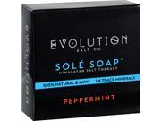 Evolution Salt Bath Soap Sole Peppermint 4.5 oz Bar Soap