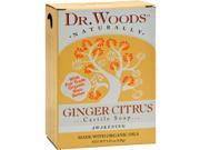 Dr. Woods Castile Bar Soap Ginger Citrus 5.25 oz Bar Soap