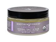 Soothing Touch Scrub Organic Salt Herbal Lavender 10 oz Skin Care