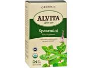 Alvita Tea Organic Spearmint 24 Bags Herbal Tea