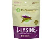 Pet Naturals of Vermont L Lysine for Cats Chicken Liver 60 Chewables Pet Supplements