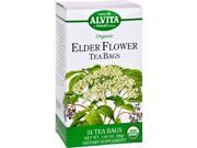 Alvita Teas Organic Elder Flower Tea Bags 24 Bags Wellness Teas