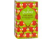 Pukka Herbal Teas Tea Organic Wild Apple and Cinnamon 20 Bags Case of 6 Herbal Tea