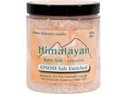 Himalayan Salt Bath Salt 40% Epsom Salt Enriched 24 oz Bubble Bath and Soaks