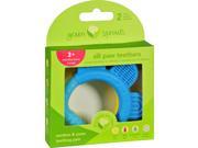 Green Sprouts Teether Sili Paw Aqua and Yellow 2 Pack Oral Care