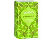 Pukka Herbal Teas Tea Organic Three Mint 20 Bags Case of 6 Herbal Tea