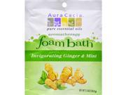 Aura Cacia Foam Bath Invigorating Ginger and Mint 2.5 oz Case of 6 Aromatherapy