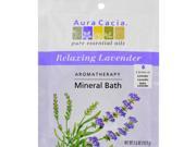 Aura Cacia Aromatherapy Mineral Bath Lavender Harvest 2.5 oz Case of 6 Aromatherapy