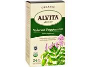 Alvita Tea Organic Valerian Peppermint 24 Bags Herbal Tea