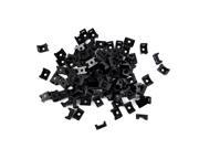 QualGearÂ® CM2-B-100-P Cable Tie Mount, BLACK, 100pcs