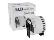 LD © Compatible Brother DK 2205 White Label Tape 2.4 in x 100 ft