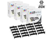 LD © Compatible Porelon IR 74 Set of 20 Black Ink Roller Cartridges