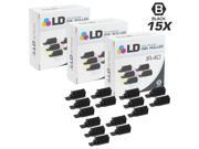 LD © Compatible Casio IR 40 CP 16 Set of 15 Black Ink Roller Cartridges