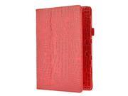 Alligator Pattern 2 Fold Protective Tablet Case with Stand for ASUS , Red