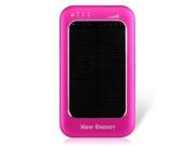 5000mAh Solar Charger Panel for Cell phones, Tablet PCs, MP3/MP4 Players (Rose Red)