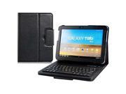 Faux Leather Flip Case with Built-in Bluetooth Keyboard for Samsung Galaxy Tab P7510/P5100/P5110 10.1