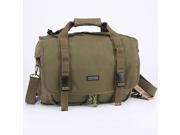 CADEN Water-resistance Canvas Camera Bag Backpack With Rain Cover for DSLR Camera Lens Flashgun - Ary Green