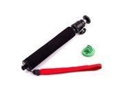 New Retractable Handheld Pole Monopod with Green Plastic Mount for GoPro Hero 3+/3/2