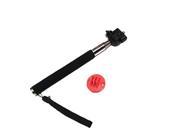 Black Aluminum Alloy Monopod with Red plastic Tripod Mount Adapter for GoPro HD Hero 3+/3/2