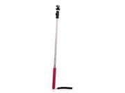 Red 6 Section Retractable Handheld Monopod with Tripod Mount Adapter for GoPro Hero 3+/3/2 , Multicolor