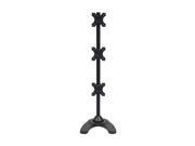 NavePoint Triple LCD Monitor Desk Stand Mount Free Standing Vertical 3 Screens up to 27 Inches Black