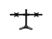 NavePoint Dual LCD Curved Monitor Mount Stand Free Standing With Adjustable Tilt Holds 2 Monitors Up To 28 Inches Black