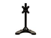 NavePoint Adjustable Single LCD Monitor Stand Desk Mount Free Standing For 1 Screen Up To 27 Inches