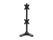 NavePoint Dual Vertical LCD Monitor Mount Stand Free Standing Holds 2 Stacked Screens Up To 24 Inches