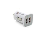 UPC 680988614163 product image for Duracell Car Charger 2.1 Amp w/Dual USB White | upcitemdb.com