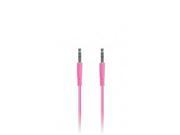 DigiPower IE AUX PK Pink Flat Colored 3.5mm Aux Cable Pink