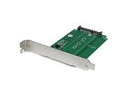 StarTech S32M2NGFFPEX M.2 to SATA SSD adapter expansion slot mounted