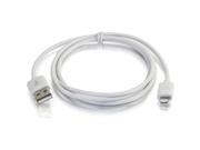 C2G 1m USB A Male to Lightning Male Sync and Charging Cable - White (3.3ft) C2G 1m USB A Male to Lightning Male Sync and Charging Cable - White (3.3ft)