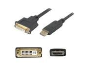 AddOn Accessories Displayport to DVI Active Adapter Cable Male to Female