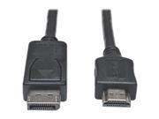 Tripp Lite DisplayPort to HD Adapter Cable M M DP to HDMI 1080p 15 ft. 15 P582 015