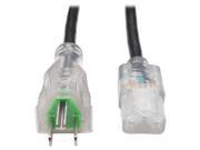 Tripp Lite Model P006 015 HG13CL 15 ft. Hospital Grade Computer Power Cord with Clear Plugs 13A 16 AWG NEMA 5 15P to IEC 320 C13