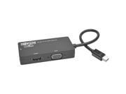 Tripp Lite Keyspan Mini DisplayPort to VGA/DVI/HDMI All-in-One Cable Adapter, Converter for MDP 1.2, 4K x 2K HDMI (P137-06N-HDV-4K) Tripp Lite Keyspan Mini DisplayPort to VGA/DVI/HDMI All-in-One Cable Adapter, Converter for MDP 1.2, 4K x 2K HDMI (P137-06N-HDV-4K)