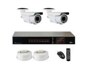 GW 4CH HD SDI 1080P Security System Realtime Motion Detective DVR Kit 2 x 2.1 Megapixel Water Proof Varifocal Lens HD Security Camera 196 ft IR Distance 2 x 1