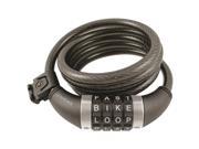 WORDLOCK CL 411 BK Combination Resettable Cable Lock Black