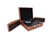 PYLE PVTTBT8BR Bluetooth R Classic Vinyl Turntable with Fold Out Speakers Vinyl to MP3 Recording Brown
