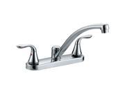 AQUA PLUMB 1558001 Premium Chrome Plated 2 Handle Kitchen Faucet