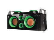QFX PBX 505200BT GREEN Rechargeable Bluetooth R Party PA Boombox Green