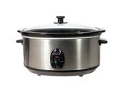 BRENTWOOD SC 150S 6.5 Quart Stainless Steel Slow Cooker