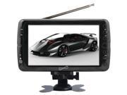 Supersonic SC 195 7 LCD Portable Rechargeable ATSC Digital Tuner TV with Remote